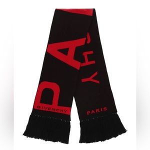 Givenchy Graphic Logo Football Scarf